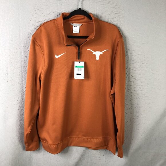 Nike Other - Texas Longhorns Sweatshirt Mens XL Orange NCAA Football Nike Dri Fit Quarter Zip